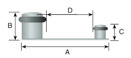 TOPE PUERTA RETENEDOR NEG.MATE A-4445-20 2