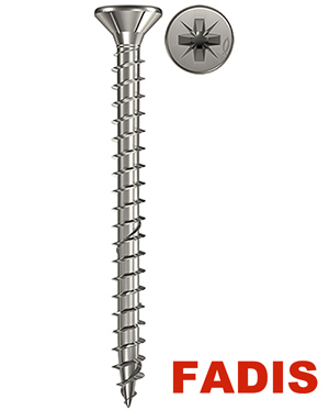 Tornillo fadis  c/avell. cincado 6x180