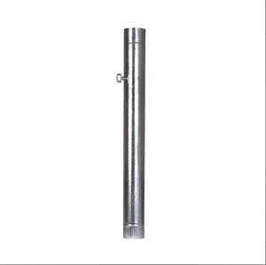 TUBO ESTUFA LISO GALV.  90MM  C/LLAVE