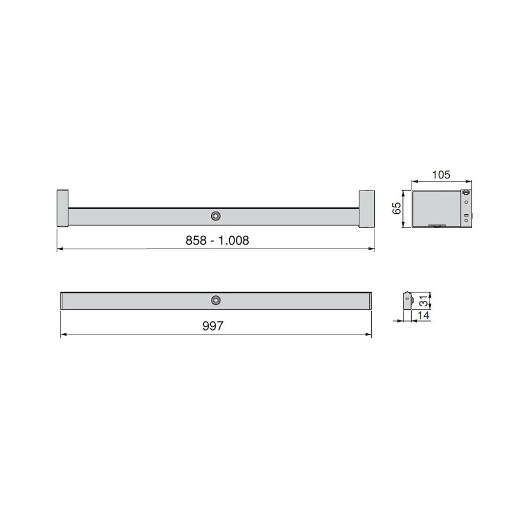 TUBO LED CASTOR  858MM-  1W PLATA5074362 4