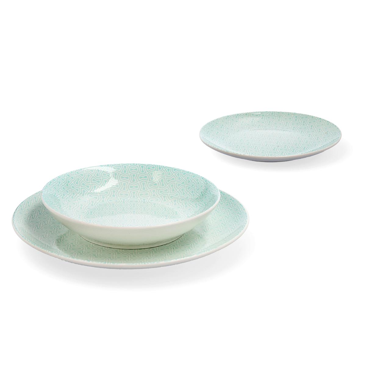 Vajilla 18 pzas porcelana