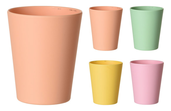 VASO MELAMINA COLORS SURTIDO (EXPOSITOR) Ø8 X 10 CM - SURTIDO PASTEL 177600270 1