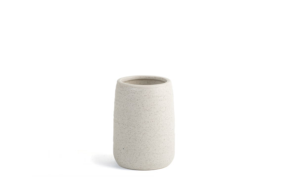 VASO PORTACEPILLO BLANCO CRILIEVO