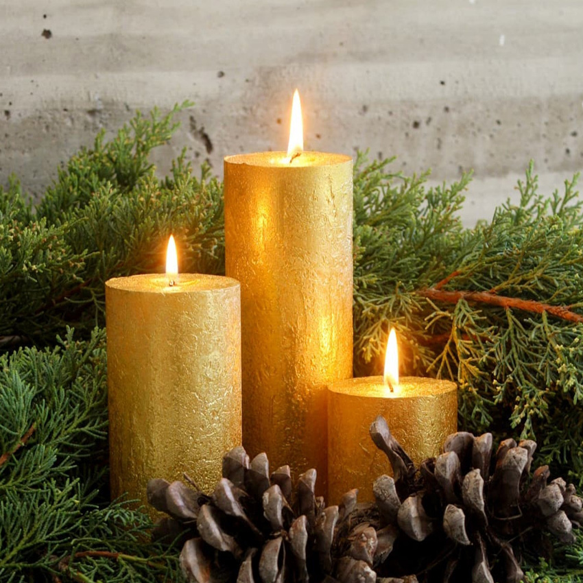 VELA CALINA BLOQUE DORAD. 10X15  C1015DO 2