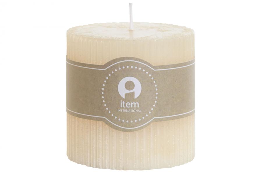 VELA CERA 220GR 35H NAT. CREMA 209654