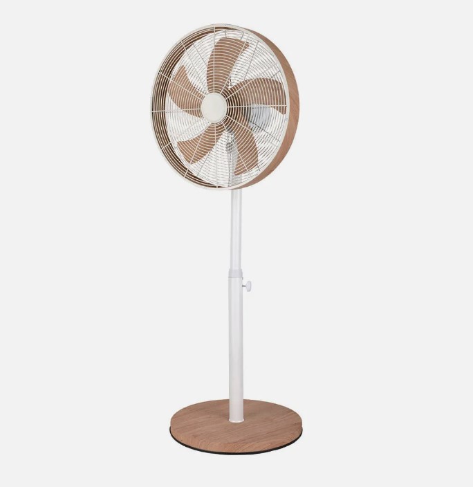 VENTILADOR DE PIE BLANCO/HAYA 3V.50W