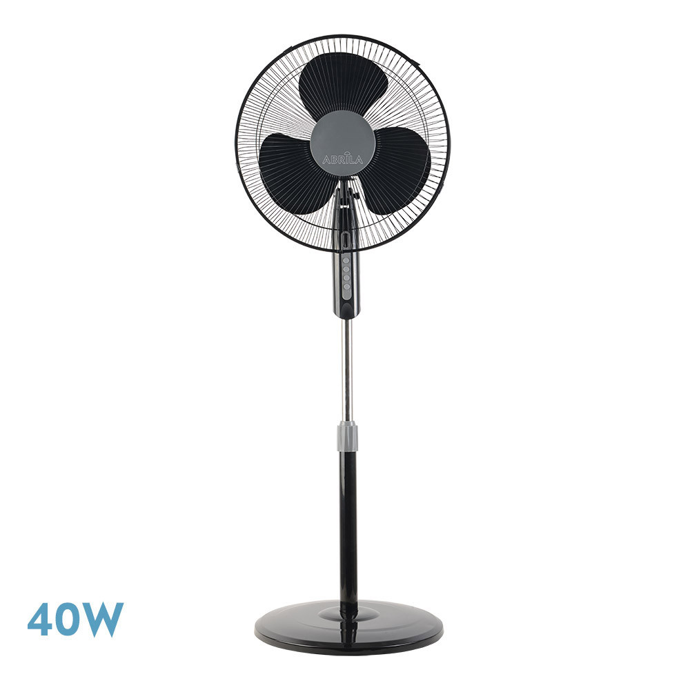 VENTILADOR DE PIE ETESIO NEGRO 40W