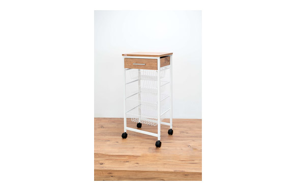 VERDULERO 4 CESTAS + CAJONBLANCO