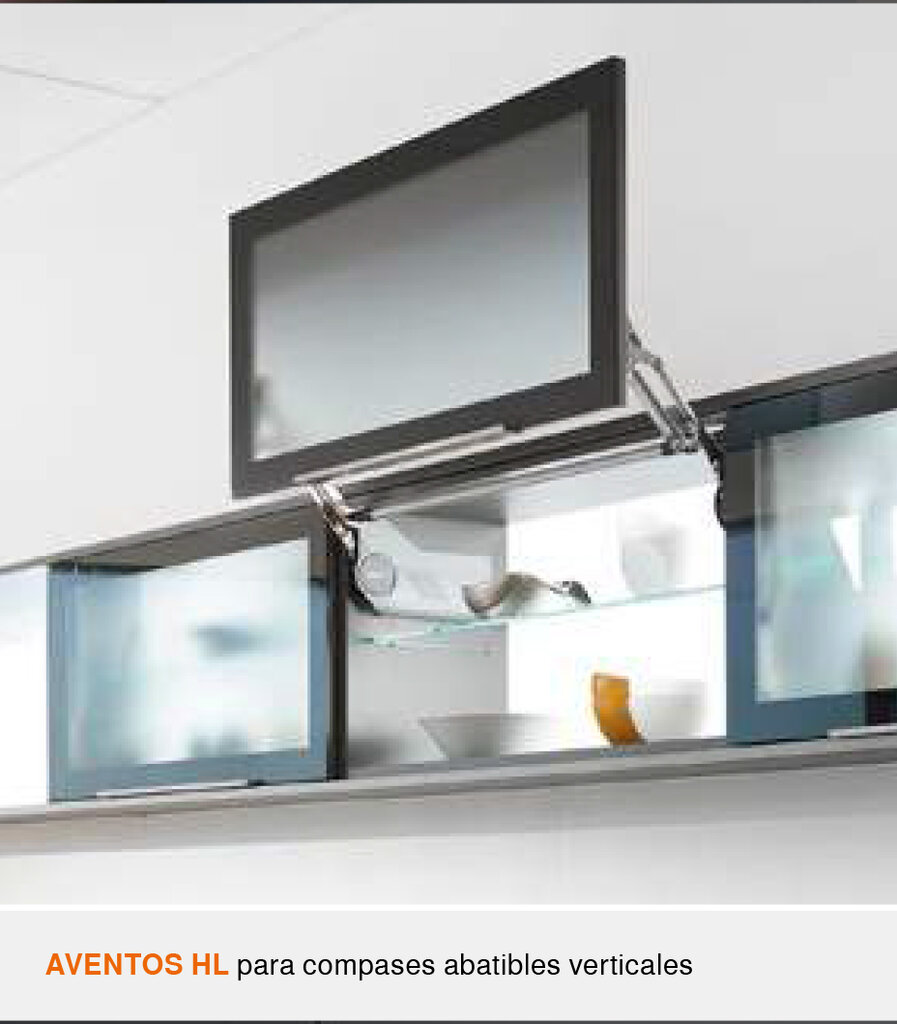 COMPAS AVENTOS HL TOP 22L2500 2-14KG M.480-580 GRIS ORION - BLUM