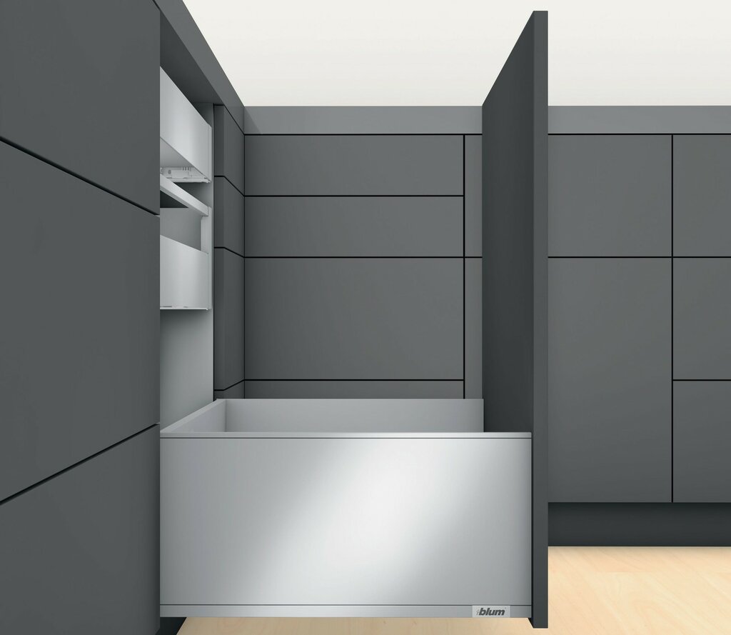 GUIA LEGRABOX (K) 141 mm  GRIS ORION - BLUM