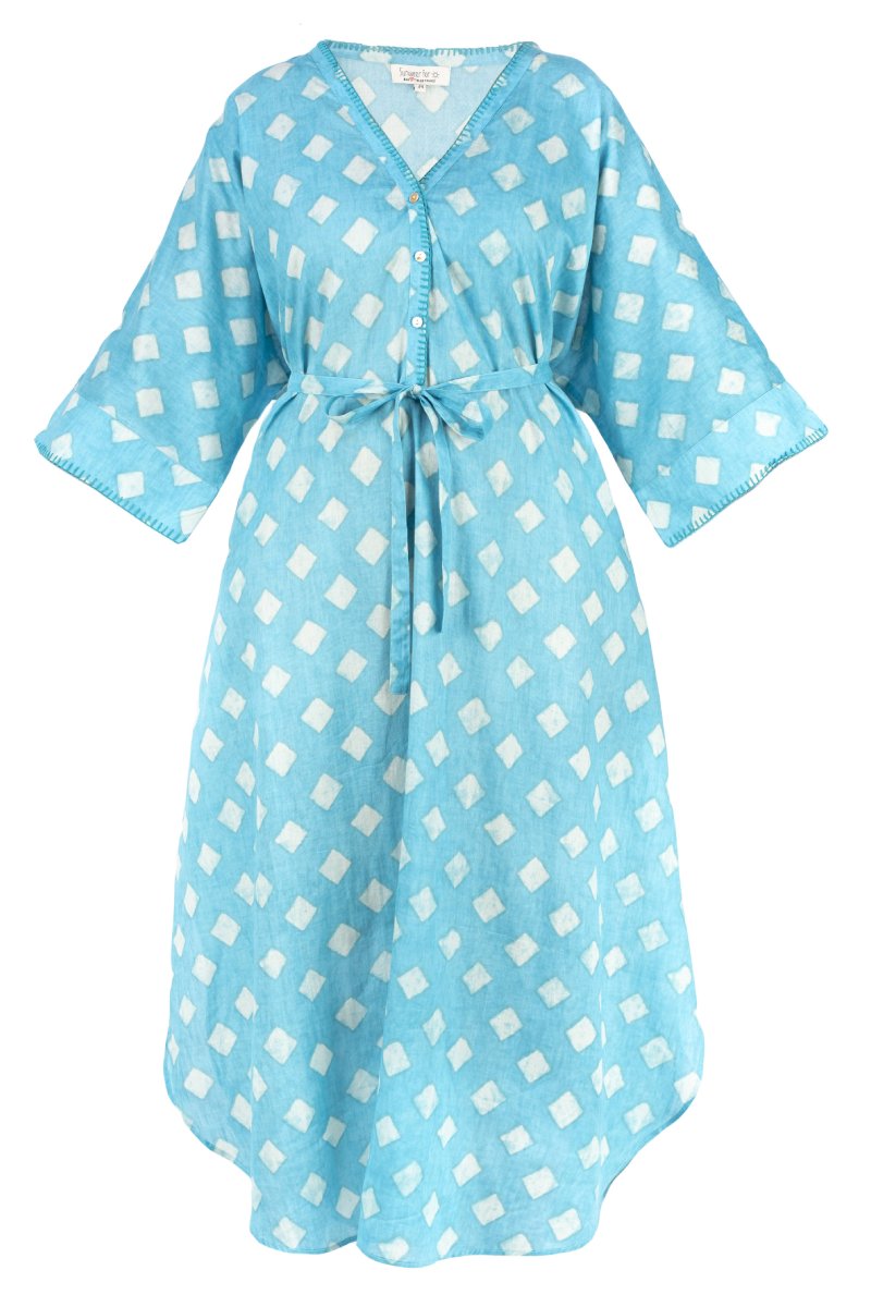 VESTIDO AZUL JAZMÍN - COLOR bleu
