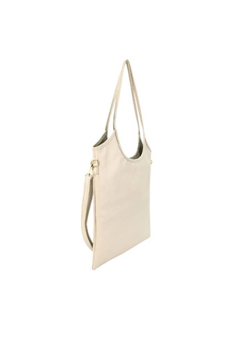 SHOPPING PLANO PIEL GRANULADA - COLOR TAUPE 2