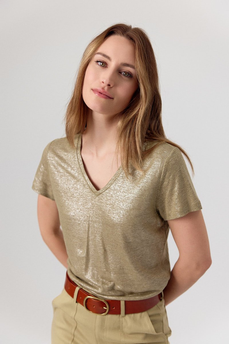 T-SHIRT ADELLE - COLOR KHAKI