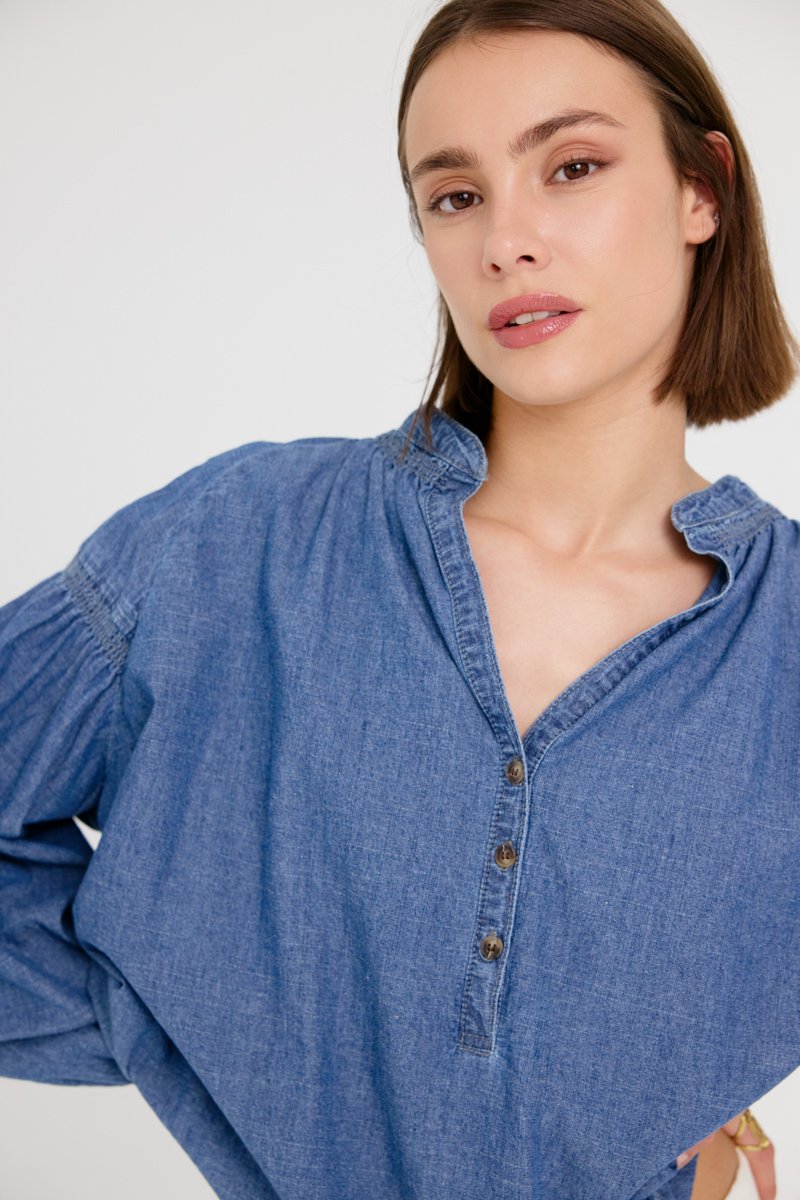 BLOUSE CRISTALE - COLOR AZUL