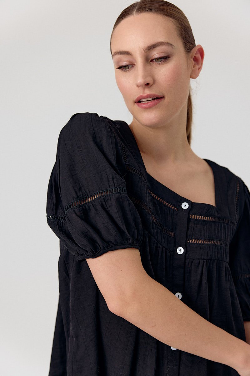 CHEMISE CHAINESE - COLOR BLACK 3