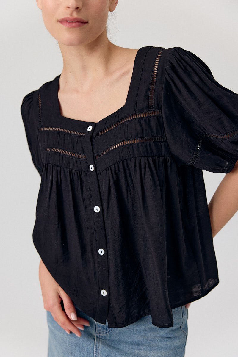 CHEMISE CHAINESE - COLOR BLACK 2