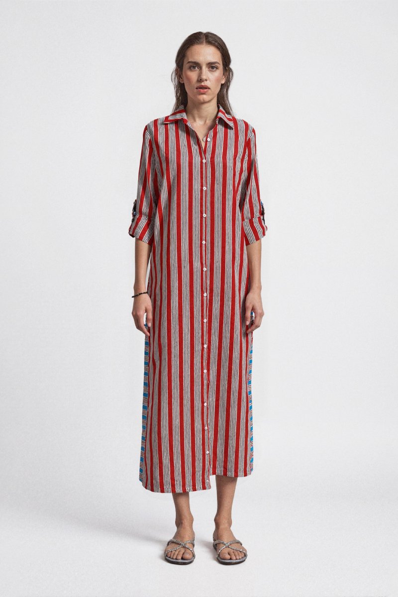 PATMOS STRIPES RED - COLOR ROJO