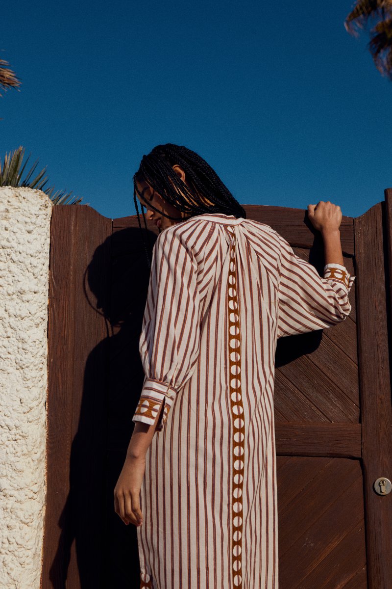 TÚNICA STRIPES - COLOR CRUDO