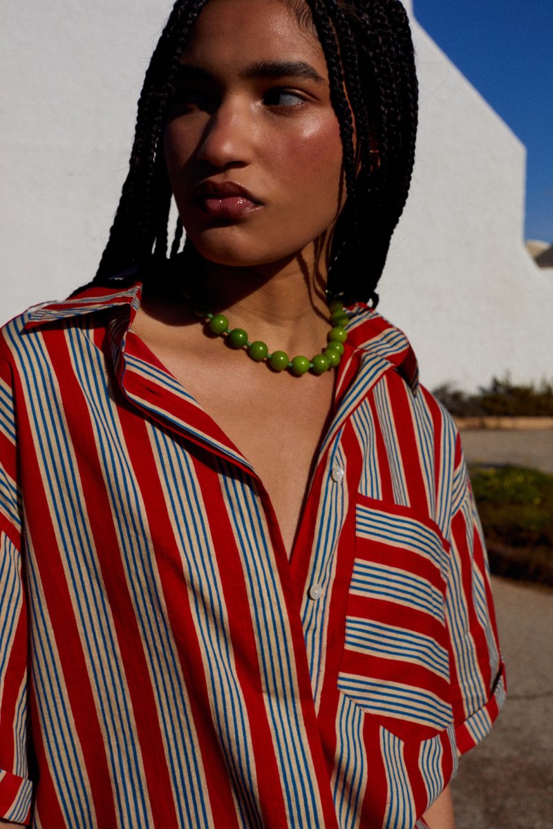 CAMISA STRIPES RED - COLOR ROJO 6