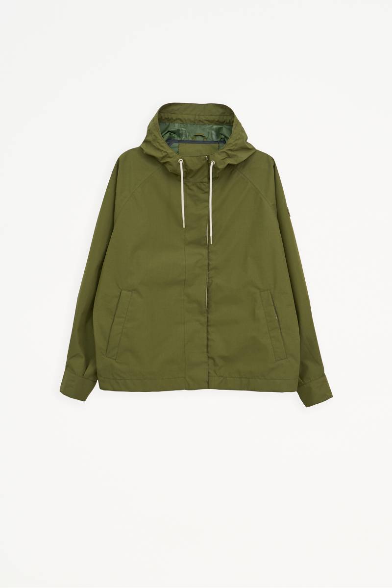 CHAQUETA IMPERMEABLE CORTA DHUDA - COLOR KHAKI 2