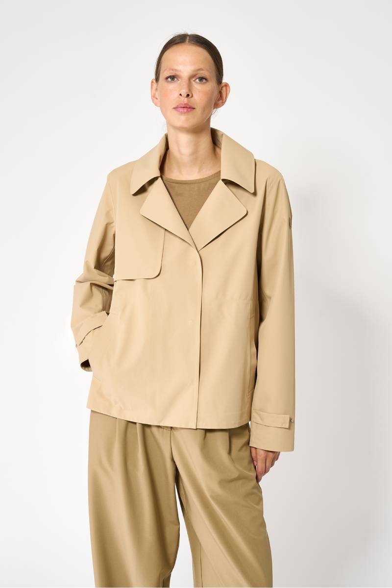GABARDINA CORTA NIWL - COLOR BEIGE