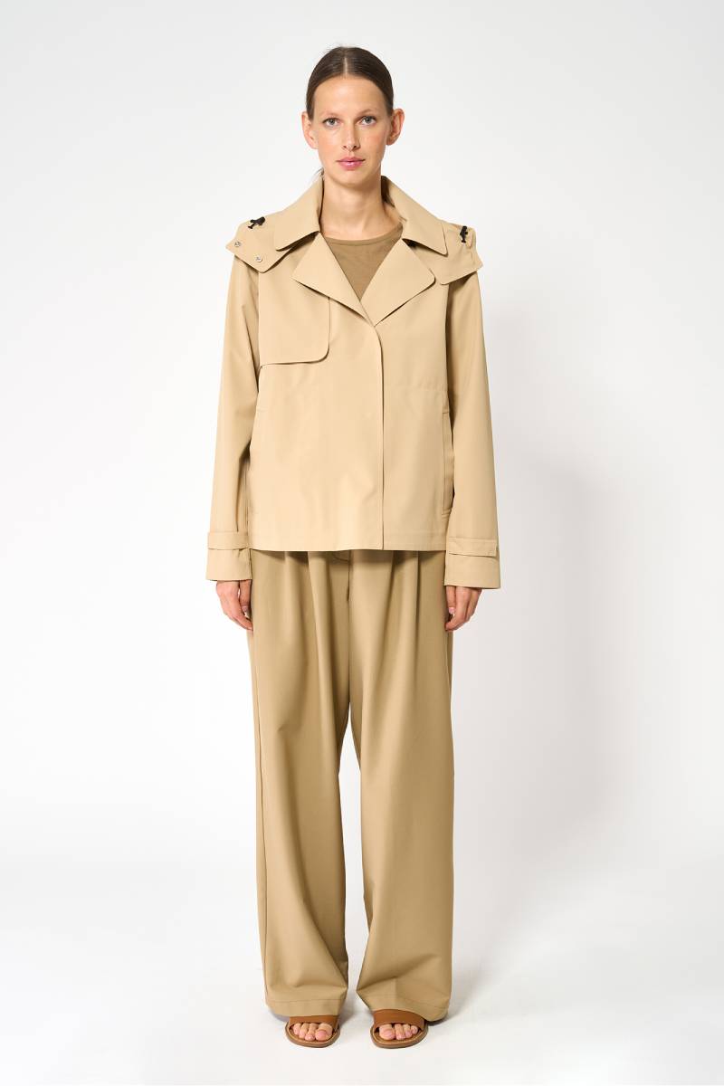 GABARDINA CORTA NIWL - COLOR BEIGE