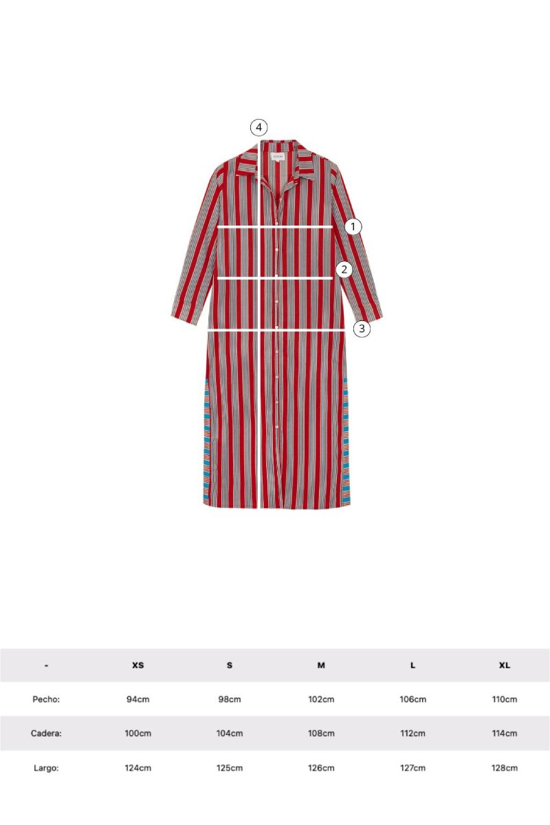 PATMOS STRIPES RED - COLOR ROJO 3