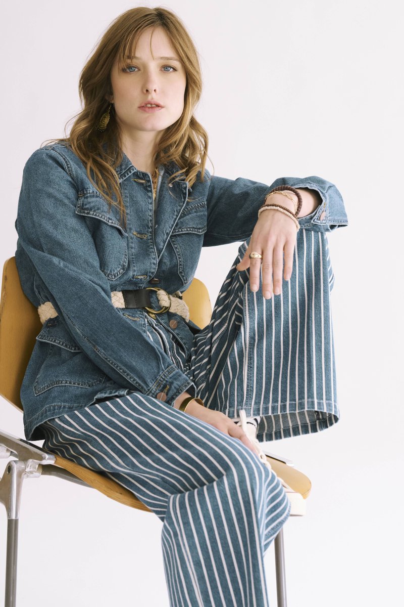 CHAQUETA DENIM POP - COLOR BLUE - MELBOURNE WASH