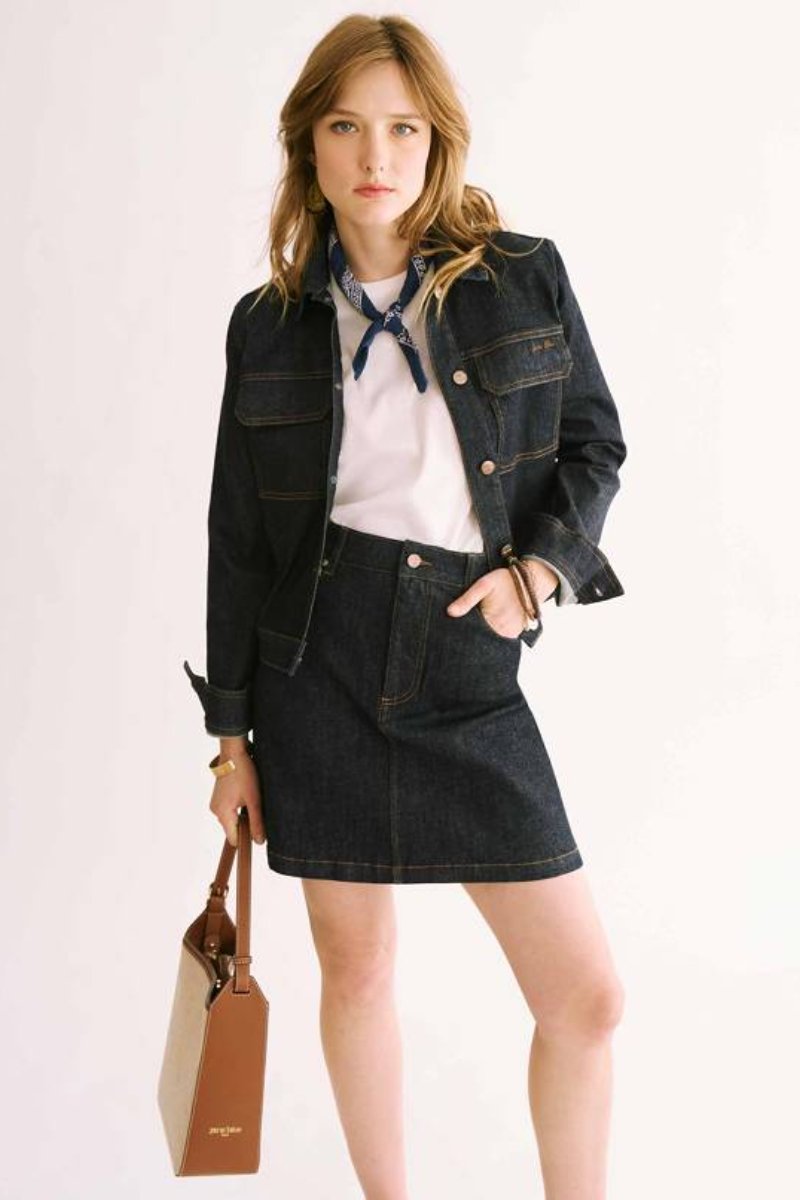 CHAQUETA WESTERN MONACO - COLOR BLUE - RINSE WASH