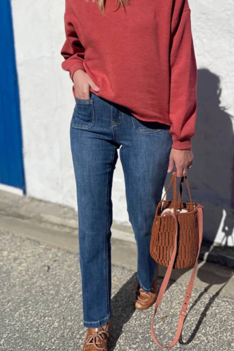 PANTALÓN SAINT TROPEZ ALABAMA BLUE  REBEL WASH
