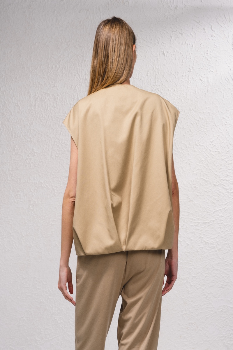 CHALECO SMF OVERSIZE BEIGE 3
