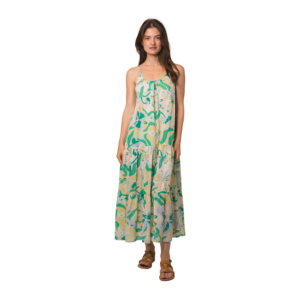 VESTIDO ANDALINA COTON COLOR VERDE 2