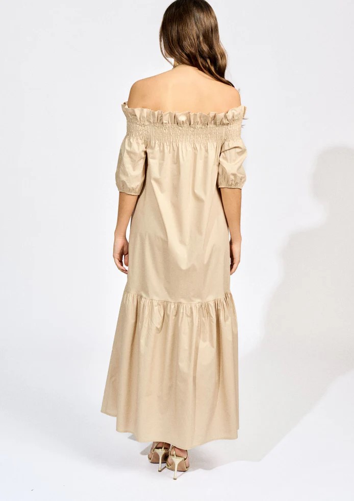 VESTIDO LARGO CON HOMBROS DESCUBIERTOS ROC 1