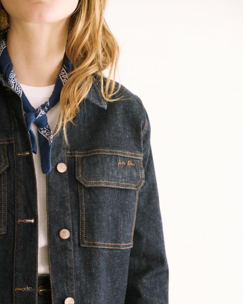CHAQUETA WESTERN MONACO - COLOR BLUE - RINSE WASH 2