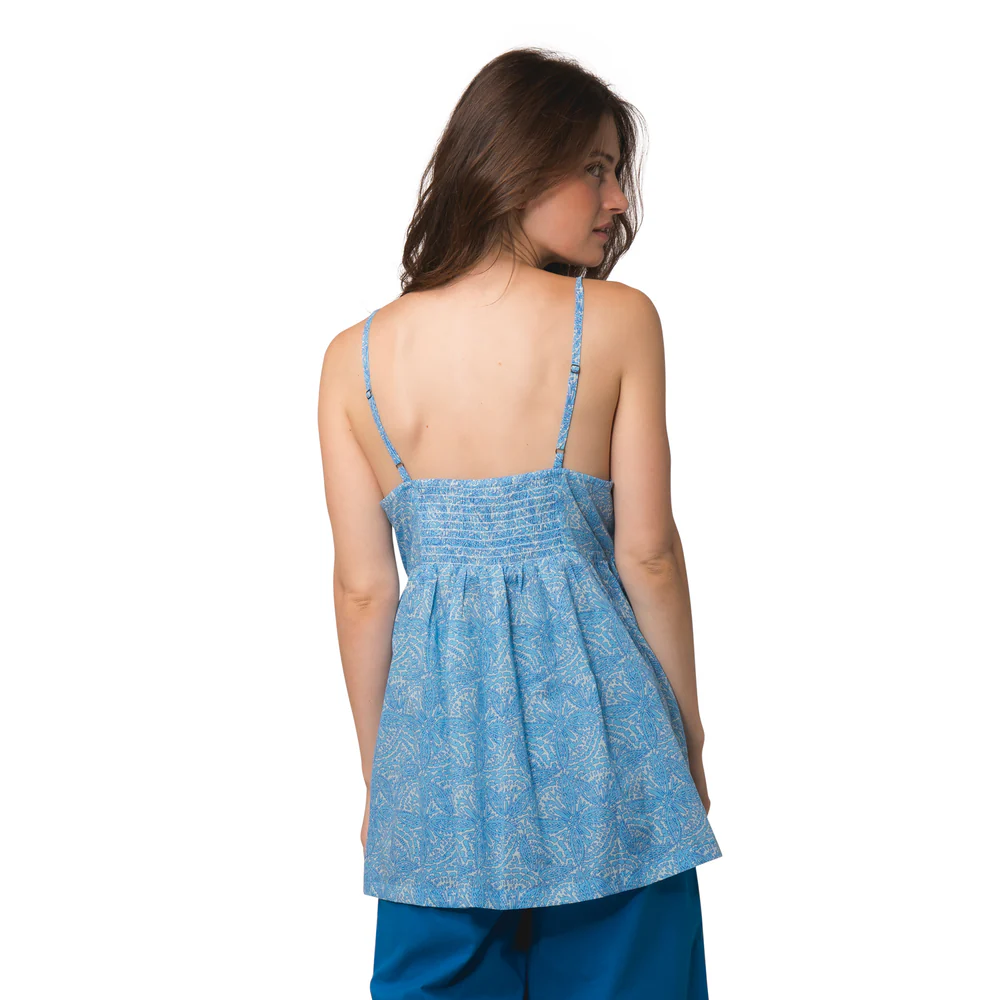 TOP LENA IRANJA 100% COTON - AZUL 2