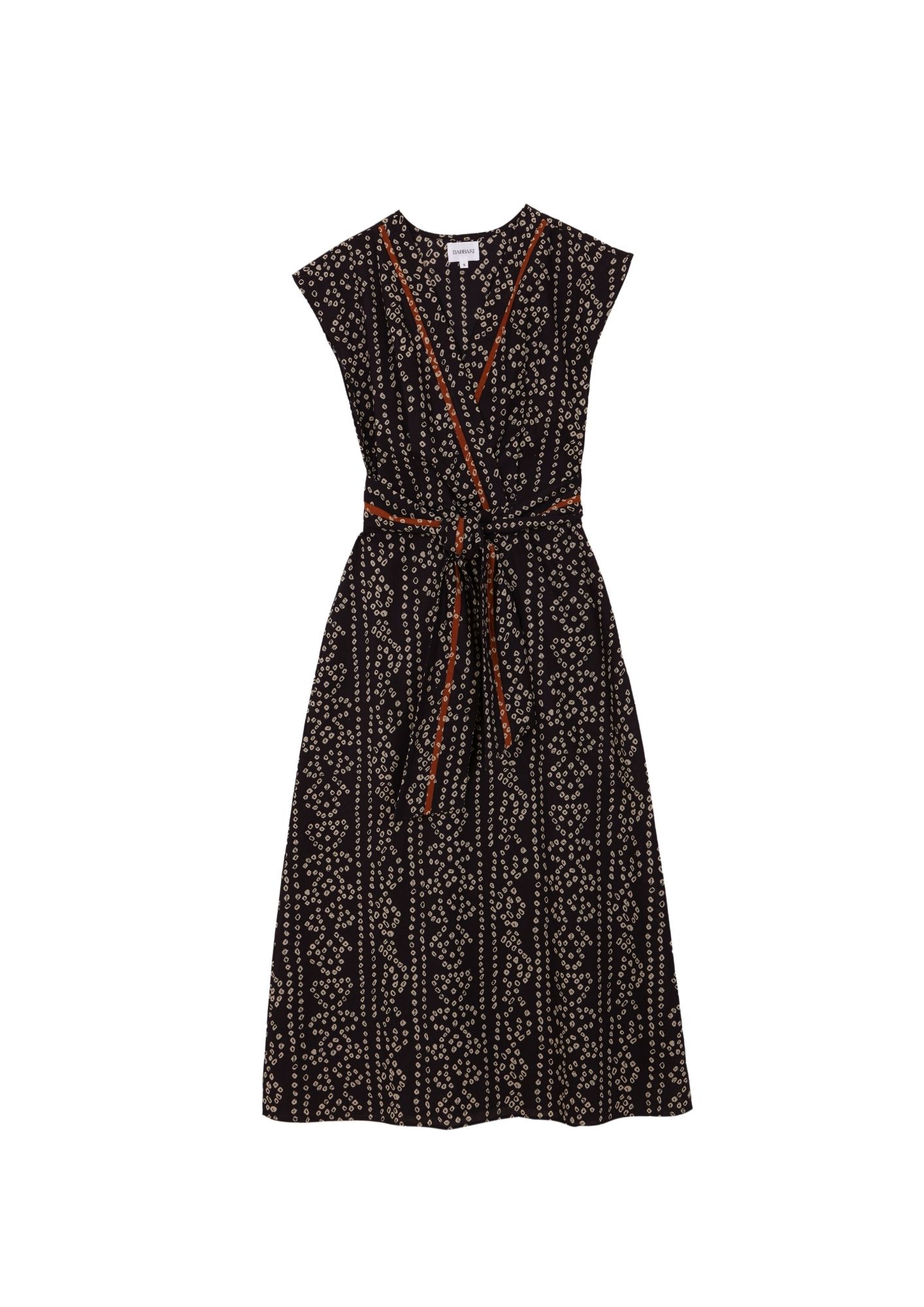 VESTIDO MANGA CORTA BLACK BROWN - COLOR MARINO 2