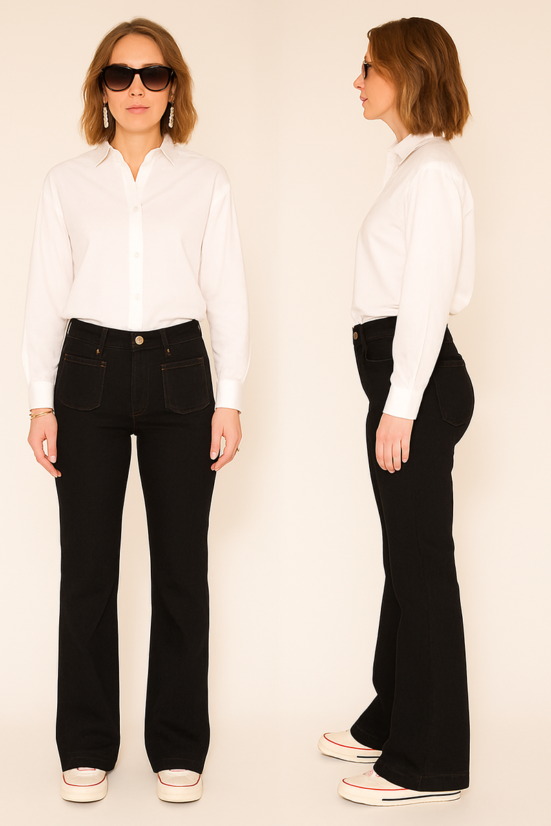 PANTALÓN BASTILLE SUPER STRETCH COLOR NEGRO