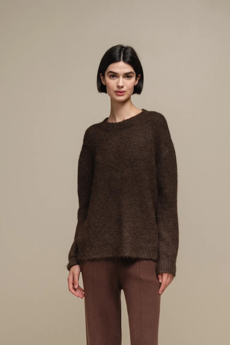 JERSEY COLOR MARRÓN OSCURO