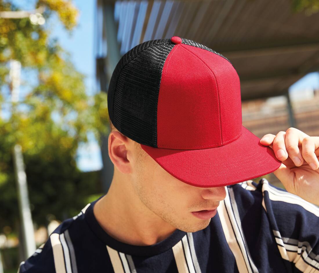 Gorra Original Flat Peak Trucker 6 paneles - B664 (936.69)