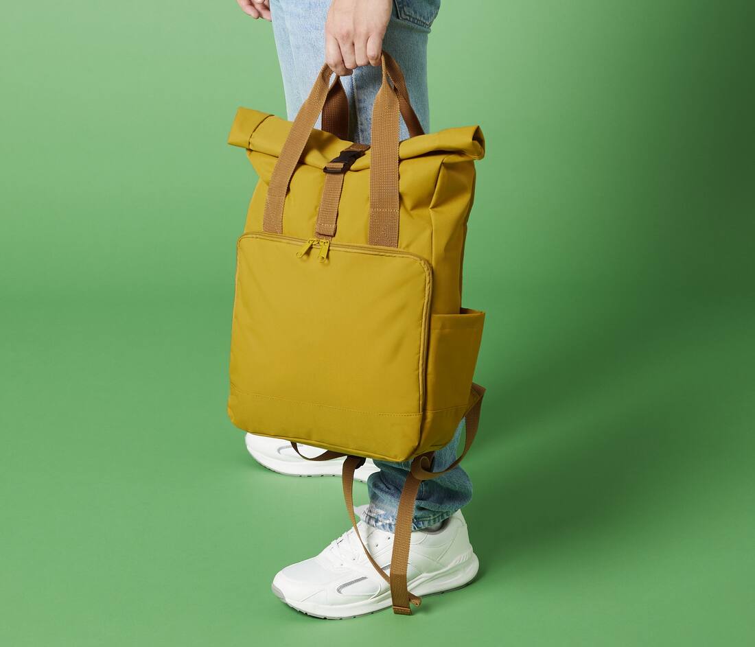 Mochila reciclada doble asa Roll-Top para portátil (959.29)
