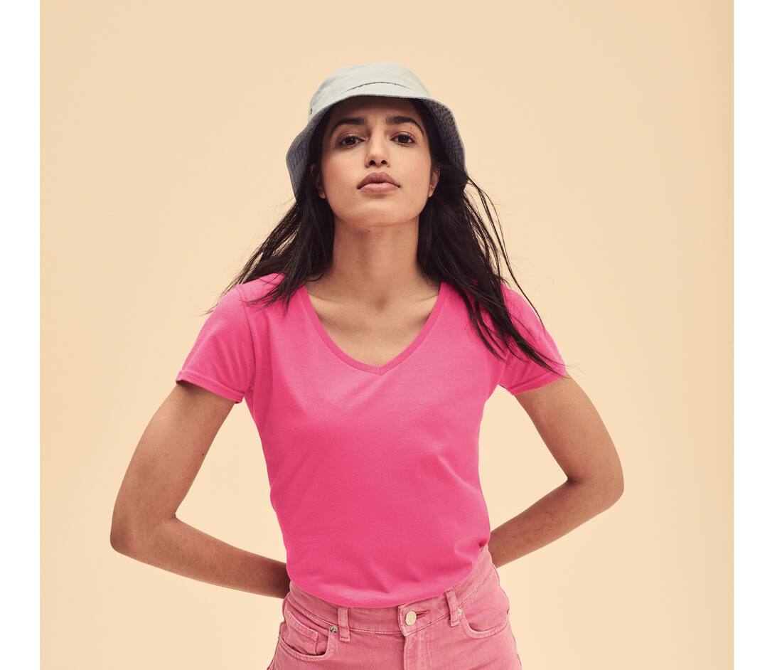 Ladies` Iconic 150 V Neck T - 61-444-0(146.01)