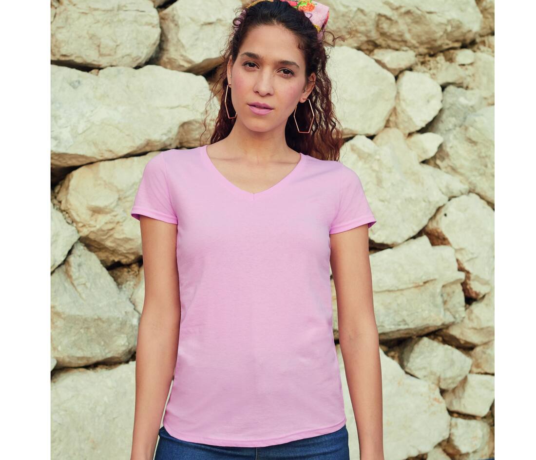 Ladies` Valueweight V-Neck T - 61-398-0(129.01)