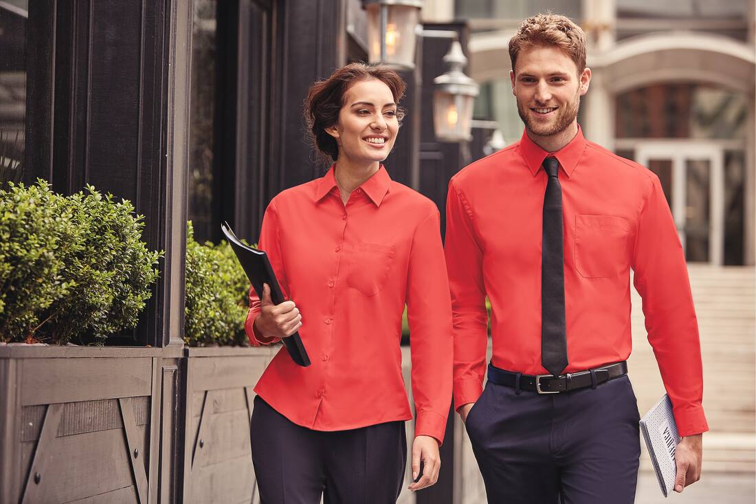 Ladies` Cotton Poplin Shirt LS - R-936F-0(746.00)