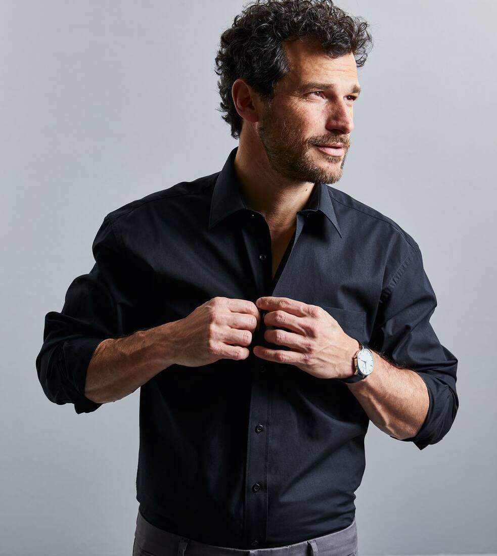 Cotton Poplin Shirt LS - R-936M-0(736.00)