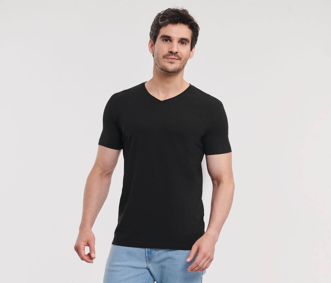 Men`s Pure Organic V-Neck Tee - R-103M-0(123.00)