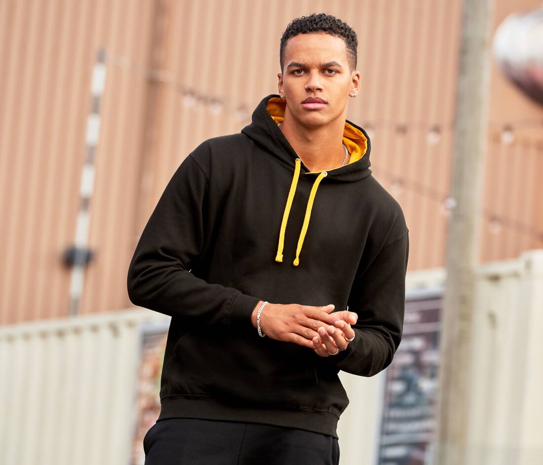 Varsity Hoodie, Sudadera bicolor con capucha - JH003
