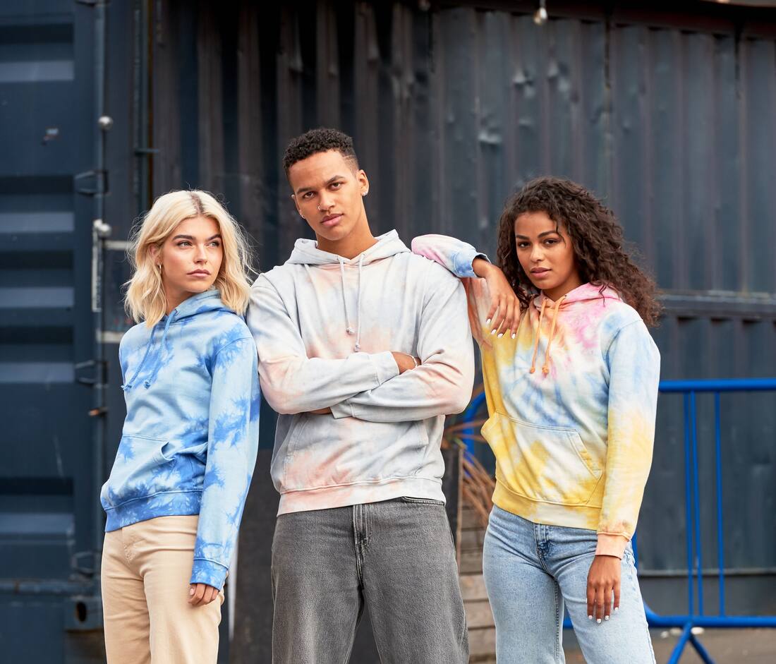 Sudadera con capucha tie-dye  - JH022