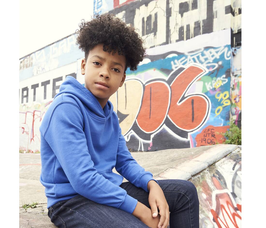 Sudadera infantil con capucha de algodón orgánico - JH201J