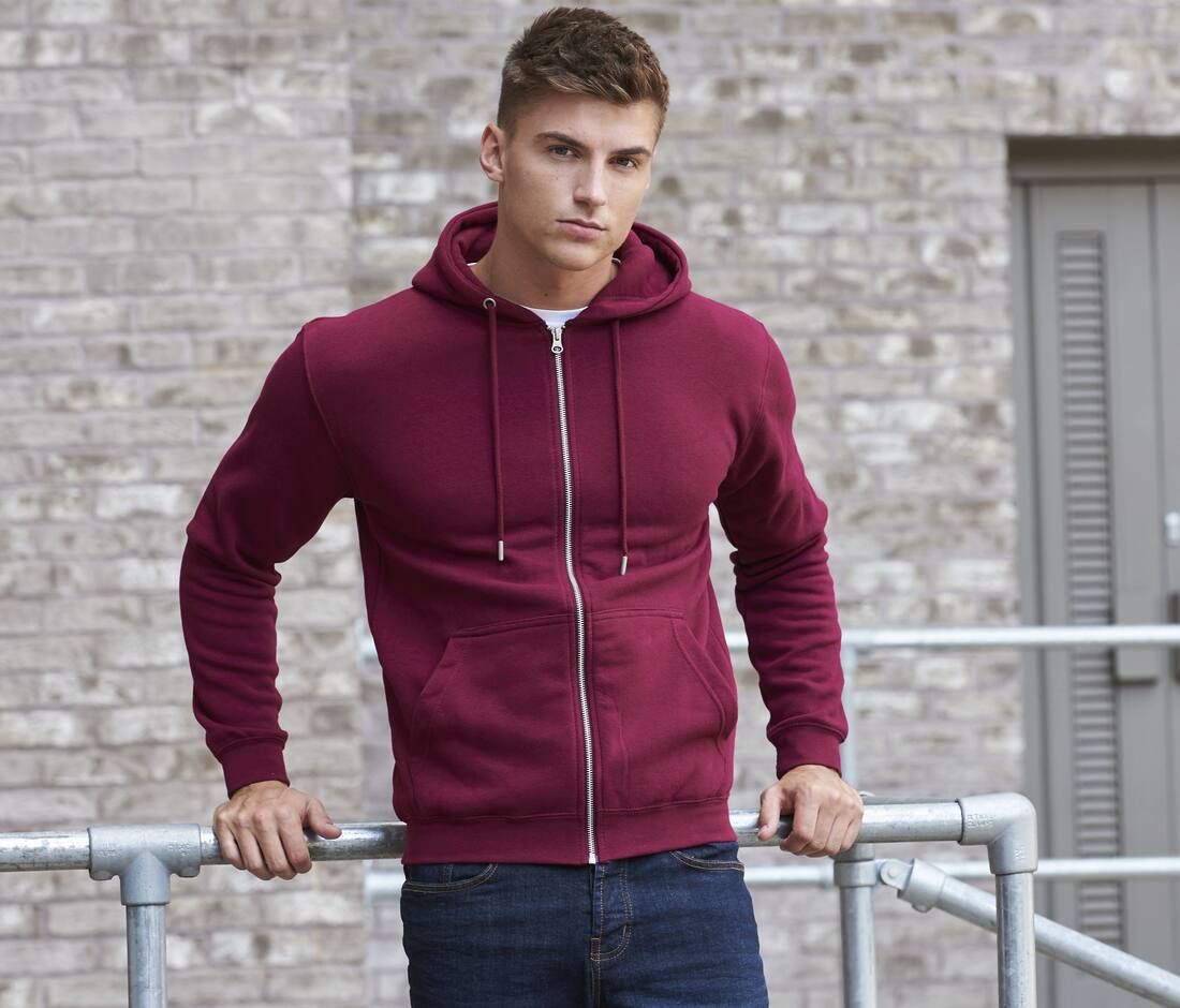 Sudadera orgánico con cremallera y capucha - JH250