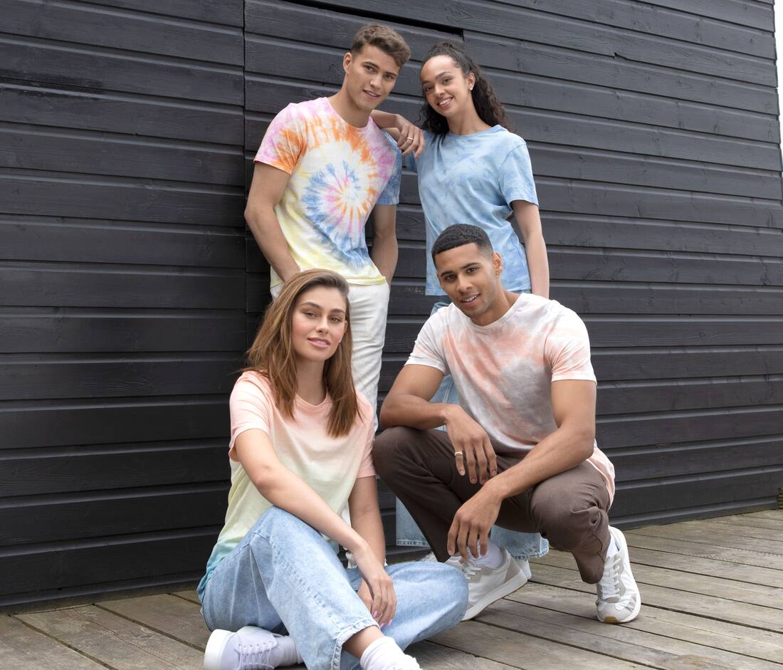 Camiseta unisex tie-dye - JT022